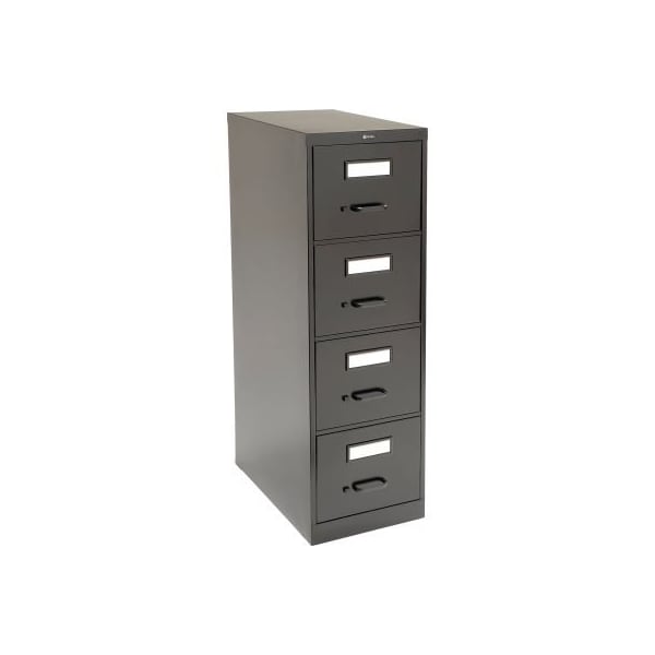 Gec Global„¢ Vertical File Letter Size 4 Drawer 25"D, Black 25-401BLK